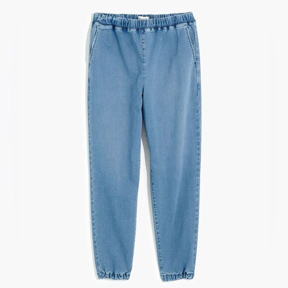 Madewell Sweatpant Jeans Nealy Medium Wash Size XS Slouchy Relaxed Jogger Jeans - Picture 2 of 14